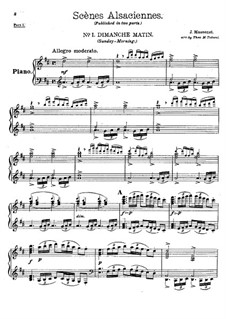 Эльзасские сцены. Сюита No.7: No.1-2, для фортепиано by Жюль Массне