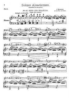 Эльзасские сцены. Сюита No.7: No.3-4, для фортепиано by Жюль Массне