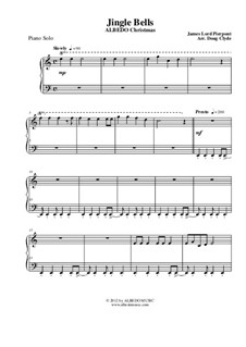 Piano version: Для одного исполнителя, AMSM75 by James Lord Pierpont