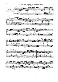 Весь сборник, BWV 812-817: Для фортепиано by Иоганн Себастьян Бах