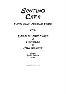 31 Songs to the Virgin Mary for chorus of mixed voices: 31 Songs to the Virgin Mary for chorus of mixed voices by Santino Cara
