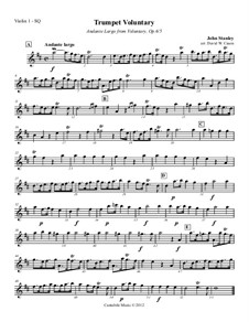 Voluntary in D Major. Andante Largo, Op.6 No.5: Voluntary in D Major. Andante Largo by Джон Стэнли