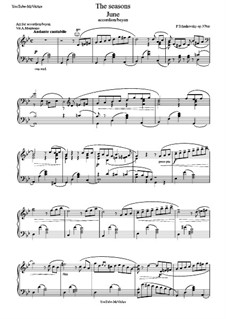 No.6 Июнь (Баркарола): Для аккордеона (или баяна) by Петр Чайковский