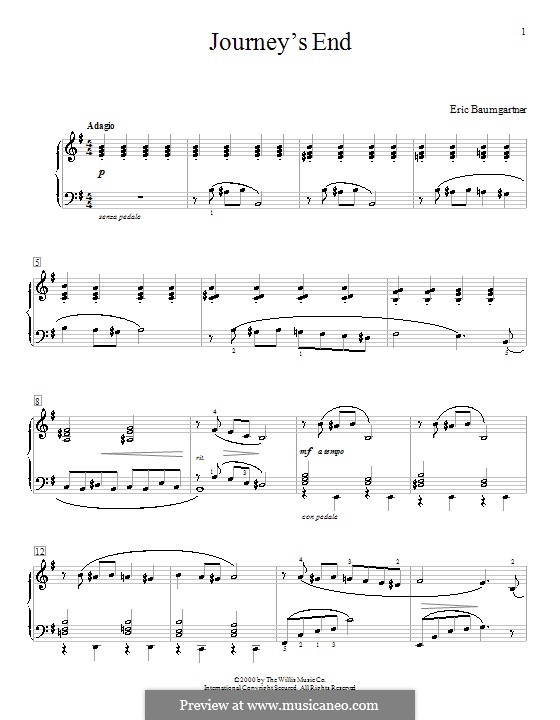 Journey's End: Для фортепиано by Eric Baumgartner