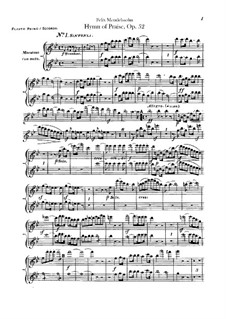 Симфония No.2 си-бемоль мажор 'Хвалебный гимн', Op.52: Партия флейт by Феликс Мендельсон-Бартольди