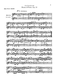Симфония No.2 си-бемоль мажор 'Хвалебный гимн', Op.52: Партия гобоев by Феликс Мендельсон-Бартольди