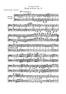 Симфония No.2 си-бемоль мажор 'Хвалебный гимн', Op.52: Партия фаготов by Феликс Мендельсон-Бартольди