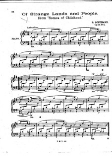 No.1 О чужих странах и людях: Для фортепиано by Роберт Шуман