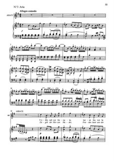 No.3 Aria di Arbate 'L'odio nel cor frenate': Для голоса и фортепиано by Вольфганг Амадей Моцарт
