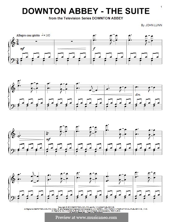Downton Abbey (Theme): Для фортепиано by John Lunn