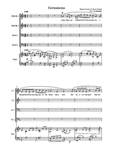 Gortnamona: For male choir and piano by Percy French