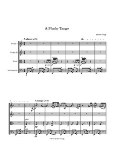 A Flashy Tango: Для струнного квартета by Jordan Grigg