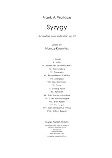 Syzygy, Op.39: Syzygy by Frank Wallace