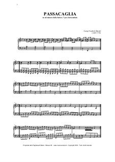 Ноты пассакалья гендель/хальворсен пиано. 7, g minor, hwv 432. Сюита 7 соль минор. 6 passacaglia георг фридрих гендель ноты. Гендель сюита 7 соль минор ноты.