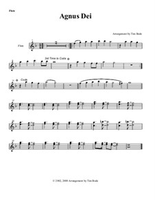 Agnus Dei: Instrument parts by Unknown (works before 1850)