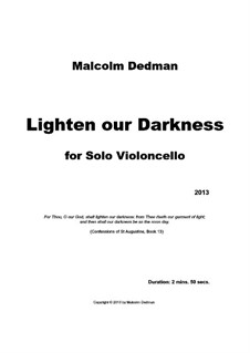 Lighten our Darkness, MMS24: Lighten our Darkness by Malcolm Dedman