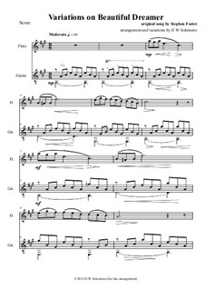 Instrumental version: Для флейты и гитары by Стефен Фостер