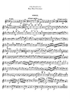 Рюи Блаз, Op.95: Партии гобоев by Феликс Мендельсон-Бартольди