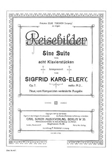 Reisebilder, Op.7: Reisebilder by Зигфрид Карг-Элерт