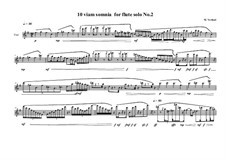 10 viam somnia for flute solo: No.2, MVWV 521 by Maurice Verheul
