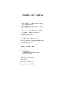 Римский карнавал. Увертюра, H.95 Op.9: Партитура by Гектор Берлиоз