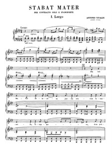 Stabat Mater, RV 621: Для голоса и фортепиано by Антонио Вивальди