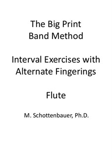 Interval Exercises with Alternate Fingerings: Флейта by Michele Schottenbauer