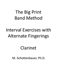 Interval Exercises with Alternate Fingerings: Кларнет by Michele Schottenbauer