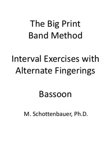 Interval Exercises with Alternate Fingerings: Фагот by Michele Schottenbauer