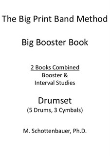 Booster Book: Drumset (5 drums, 3 cymbals) by Michele Schottenbauer