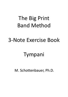 3-Note Exercise Book: Литавры by Michele Schottenbauer