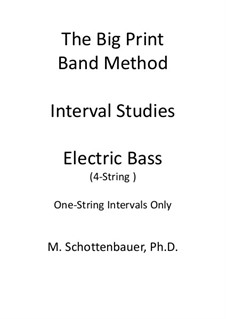 Interval Studies: One-String Intervals (electric bass) by Michele Schottenbauer