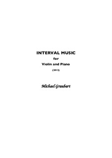 Interval Music: Партитура by Michael Graubart