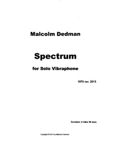 Spectrum, MMS4: Spectrum by Malcolm Dedman