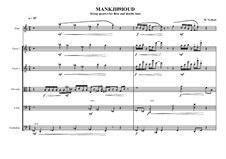 String quartet for Flute and Double bass, MVWV 334: String quartet for Flute and Double bass by Maurice Verheul
