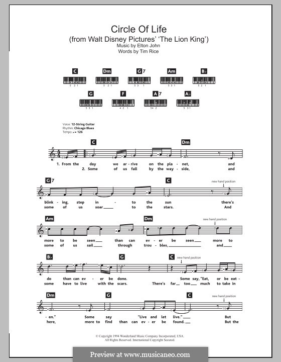 Instrumental version: Для клавишного инструмента by Elton John