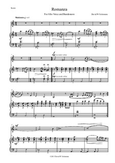 Romanza for alto voice and bandoneon: Romanza for alto voice and bandoneon by Дэвид Соломонс