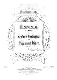 Симфония ми минор, Op.67: Часть I by Фердинанд фон Хиллер