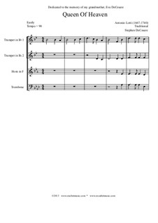 Queen Of Heaven: Queen Of Heaven by Антонио Лотти, folklore, Unknown (works before 1850)