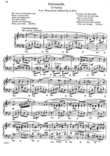 Романтические этюды, Op.8: No.5 Longing by Адольф Йенсен