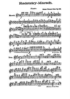Марш Радецкого, Op.228: Партии деревянных духовых by Иоганн Штраус (отец)