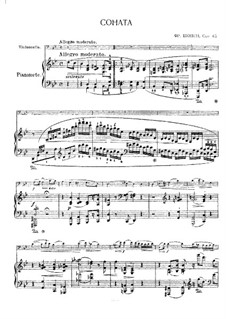 Соната для виолончели и фортепиано соль минор, Op.65: Партитура, сольная партия by Фредерик Шопен
