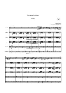 Андалузский романс, Op.22: Для струнного оркестра by Пабло де Сарасате