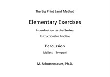 Elementary Exercises. Introduction and Instructions for Practice: Percussion by Michele Schottenbauer