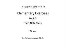 Elementary Exercises. Book II: Oboe by Michele Schottenbauer