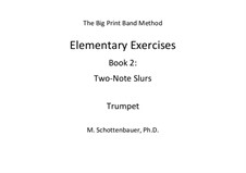 Elementary Exercises. Book II: Trumpet by Michele Schottenbauer