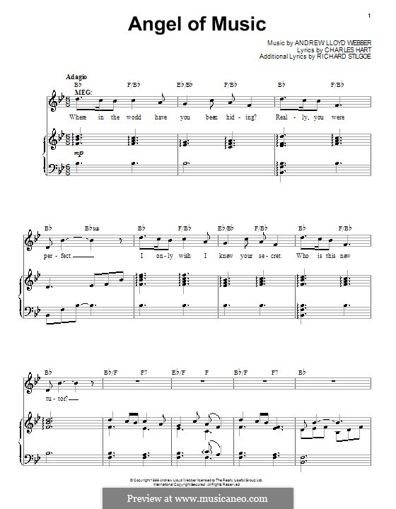 Angel of Music: Для голоса и фортепиано by Andrew Lloyd Webber