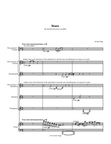 Stars (for pitched percussion ensemble): Stars (for pitched percussion ensemble) by Jordan Grigg