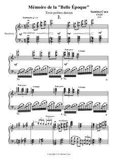 Trois petites danses pour piano, CS225: Danse No.2 by Santino Cara