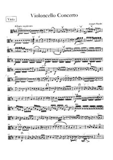 Концерт для виолончели с оркестром No.2 ре мажор, Hob.VIIb/2: Партия альта by Йозеф Гайдн